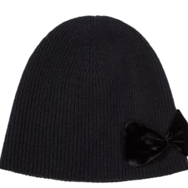 마지셔우드 리본 비니 블랙