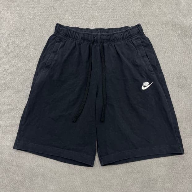 L 나이키 블랙 반바지