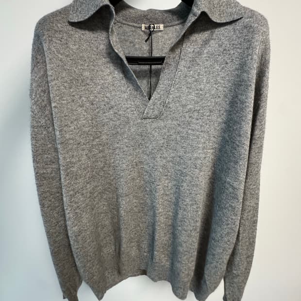 오라리 캐시미어 실크 스키퍼 니트