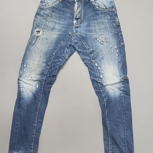 [30] 디스퀘어드2 블렛페인팅 바이커진 청바지