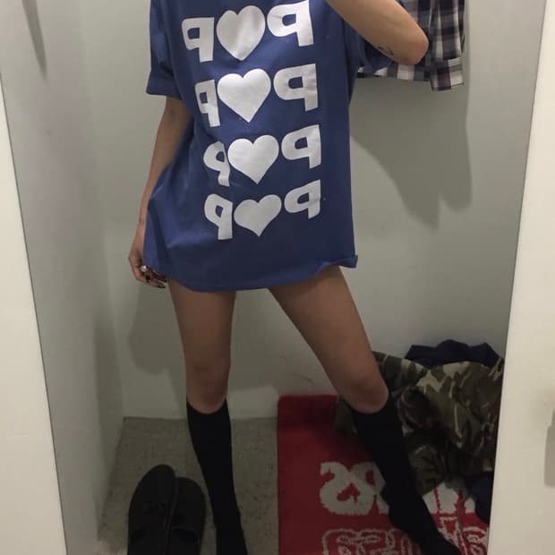 팝트레이딩컴퍼니 반팔 더치 블루
