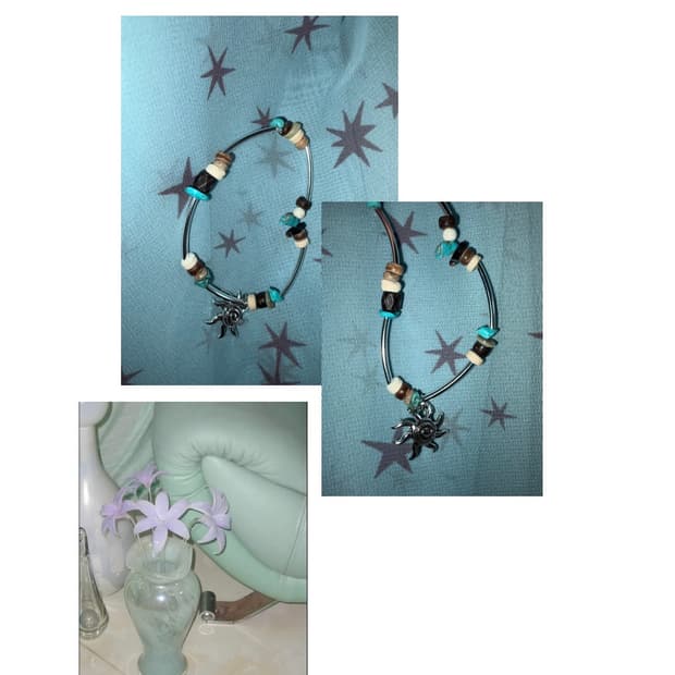 빈티지 비즈 태양 팔찌 / vintage sun bracelet
