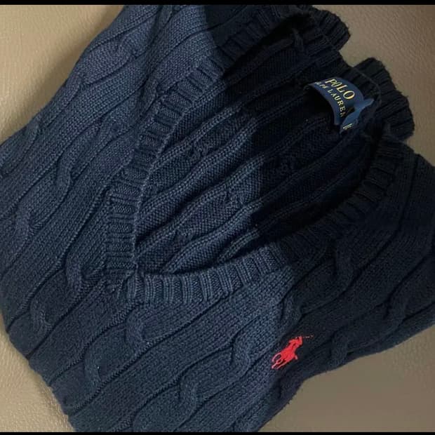 랄프로렌 브이넥 니트