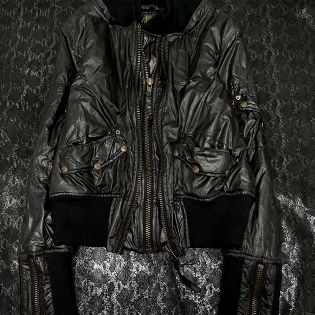 “AGATE” 00’s Rare Design Zipper pd