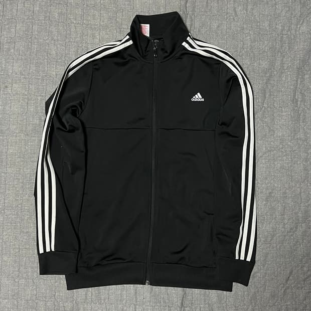 아디다스 져지 블랙 XL 삼선 트랙탑 집업 츄리닝 트레이닝복 Y2K