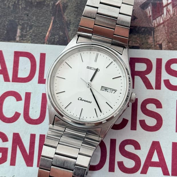 Seiko 세이코 쿼츠 Chronos Day-Date 1987