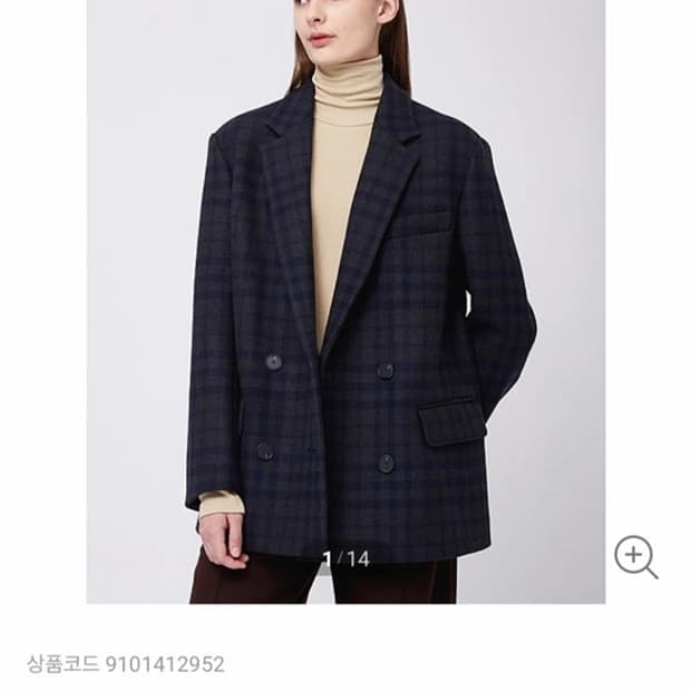 스튜디오톰보이 더블체크코트