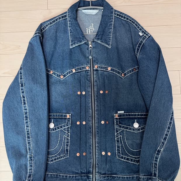 트루릴리전x패치 콜라보 데님 자켓 L사이즈