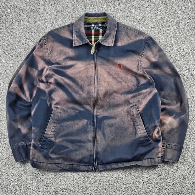 폴로랄프로렌 다잉 워시드 커스텀 블루종 자켓 ( L ) / 10082