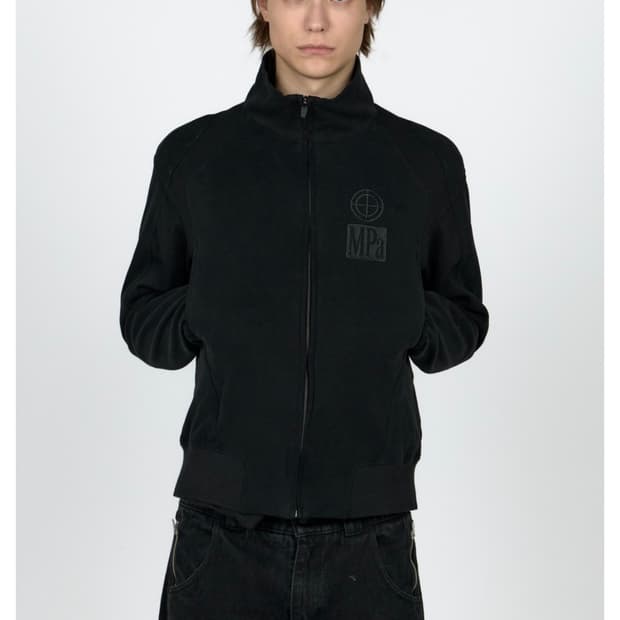MPa CONTRAST ZIPPED JACKET BLACK