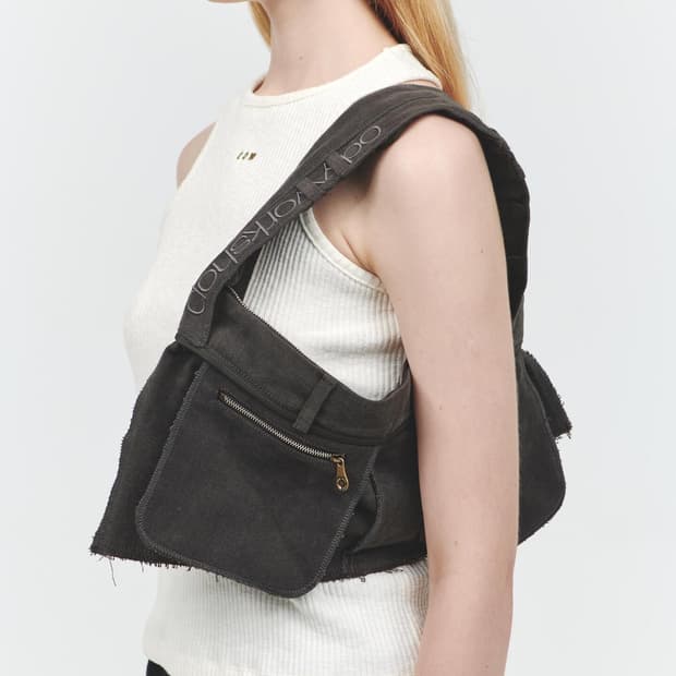 Charcoal Denim Trouser Bag