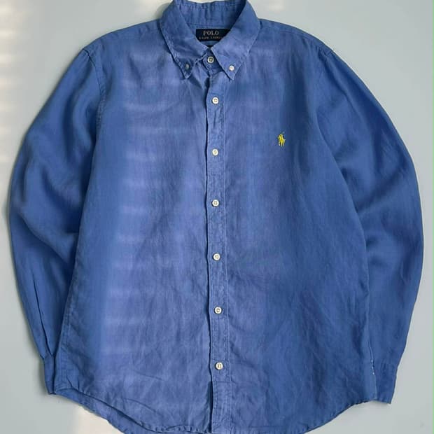 [S] 폴로 랄프로렌 23ss 큐알택 린넨 버튼 셔츠