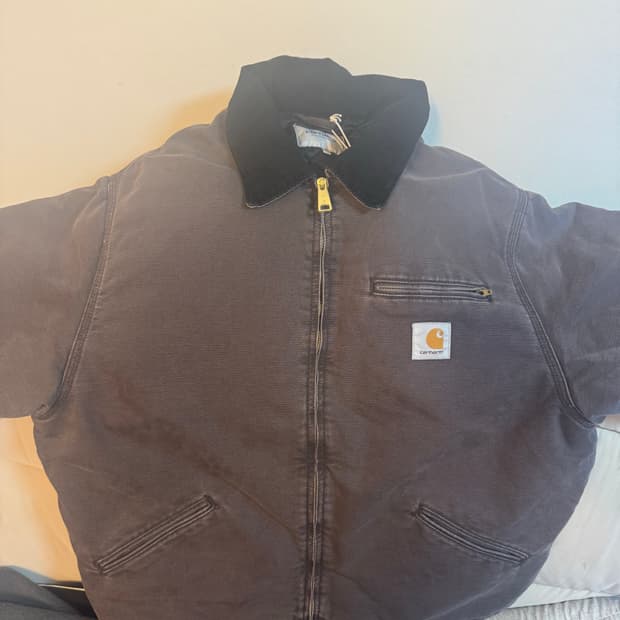 칼하트 WIP OG 디트로이트 자켓 토바코 블랙 S