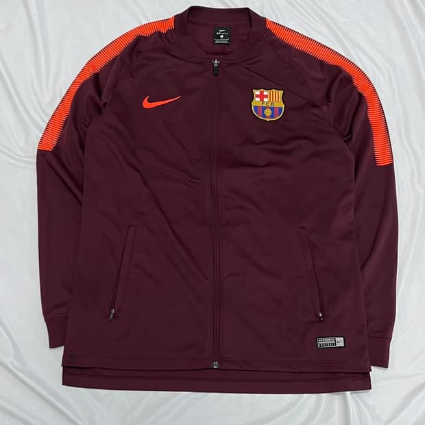 나이키 바르셀로나 트랙 자켓 버건디