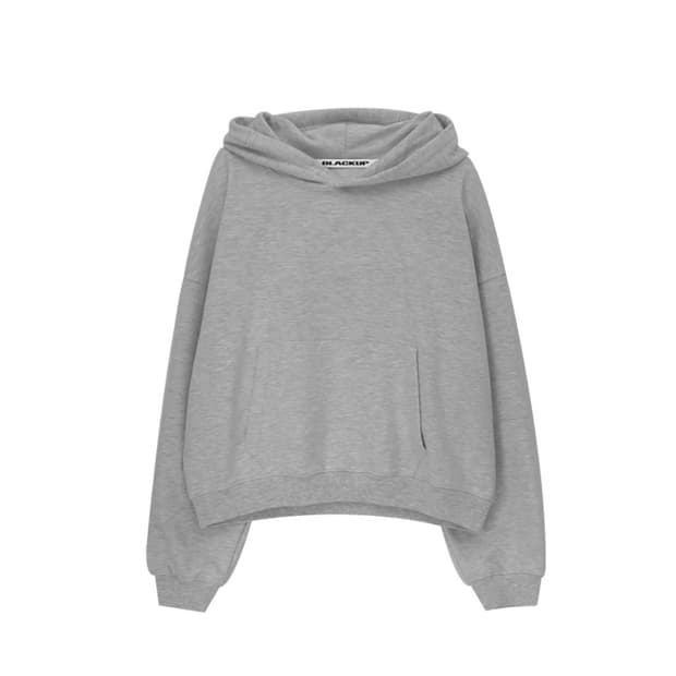 블랙업 B-BASIC 헤비스웨트 오버핏 후드 그레이