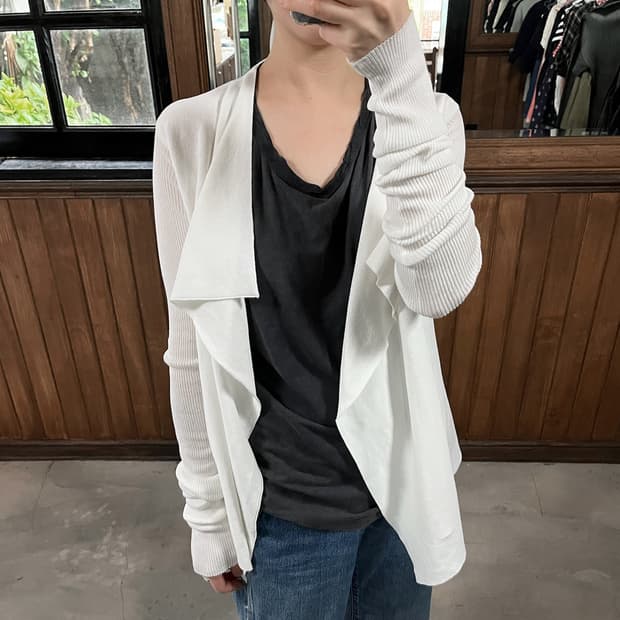 RICK OWENS drape open cardigan