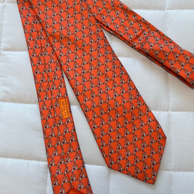 에르메스(HERMÈS) 실크 넥타이 605726 PA (시그니처