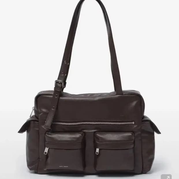 세이모온도 포켓 유틸리티백 L 브라운