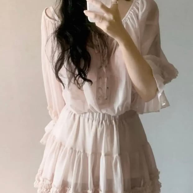 피네 로잘린느 러플 투피스 원피스 상의