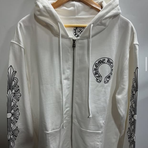 크롬하츠 홀스슈 빅로고 후드집업