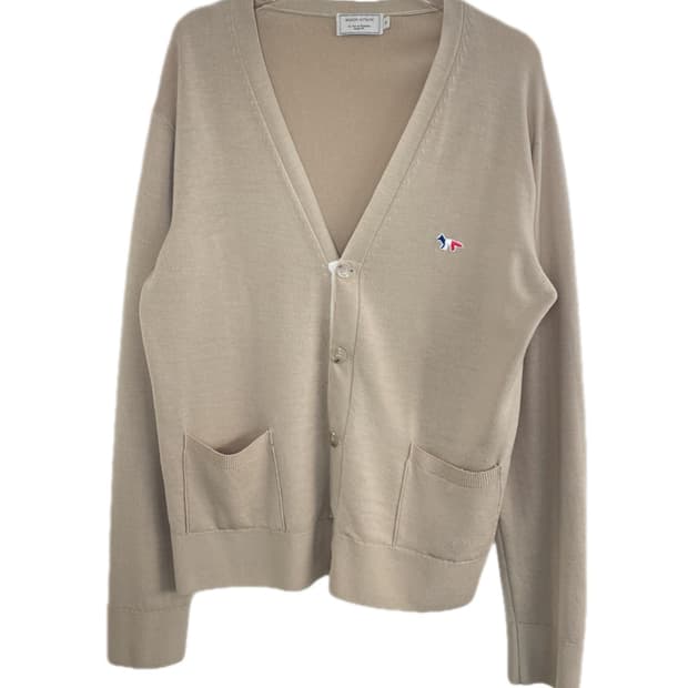 [M] 메종키츠네 폭스 패치 울 가디건