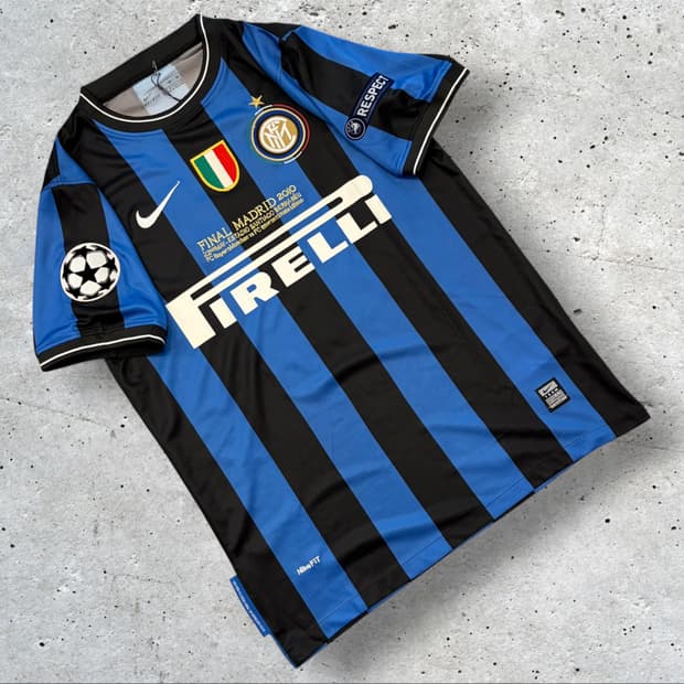 [M] 나이키 09-10 인터밀란 유니폼 반팔 블루 D397