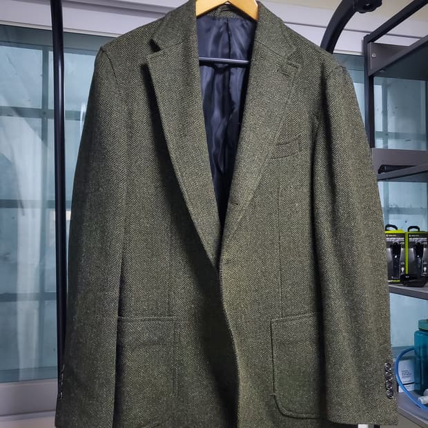 솔티 카키 울자켓 블레이저