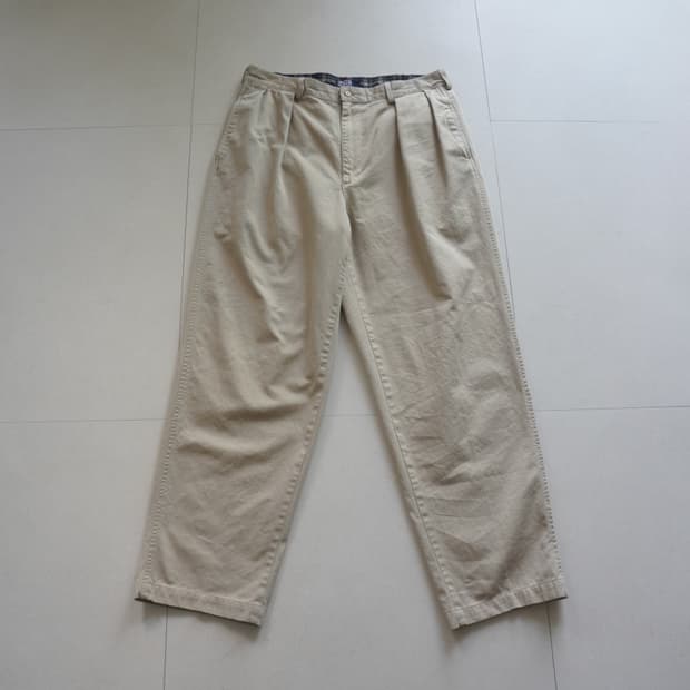 90s 폴로 랄프로렌 클래식 투턱 팬츠 탈론 지퍼 MADE IN USA