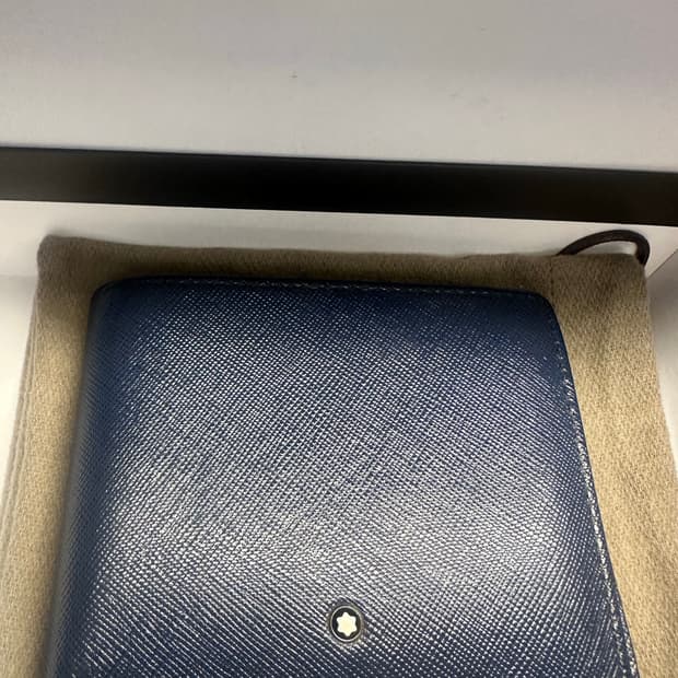 몽블랑 반지갑 사피아노 네이비