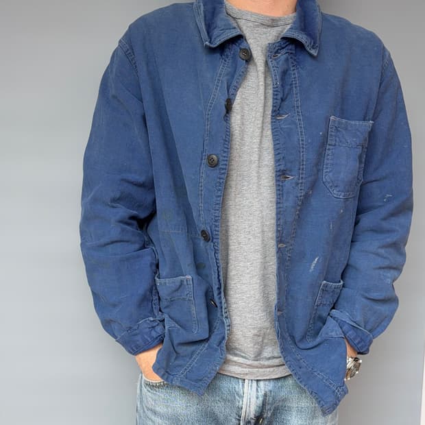 80‘s 리페어 빈티지 프렌치 워크 자켓