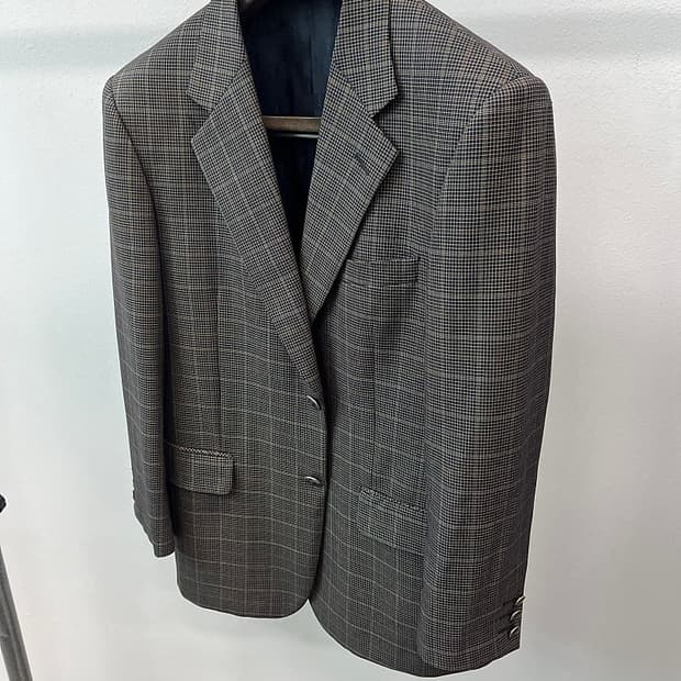 100) 입생로랑 체크 은장콤비 