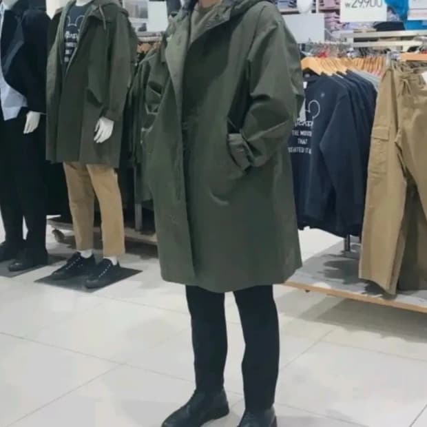 유니클로피쉬테일파카 xl