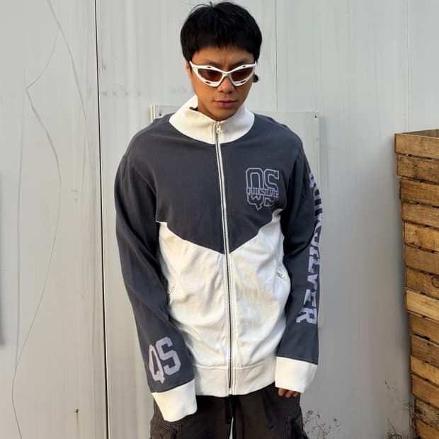 퀵실버 빈티지 캘리포니아 그래픽 트랙탑 자켓