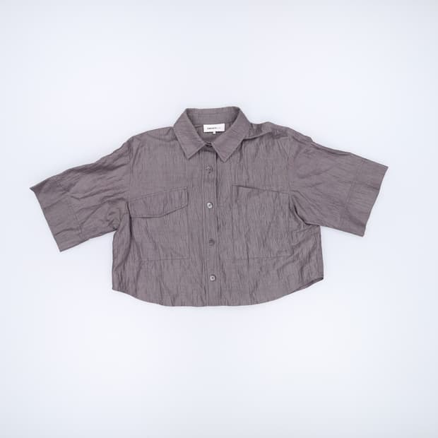 XS DKNY 여성 크롭 반팔셔츠 0420H1