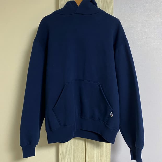 러셀 90s 후드 네이비