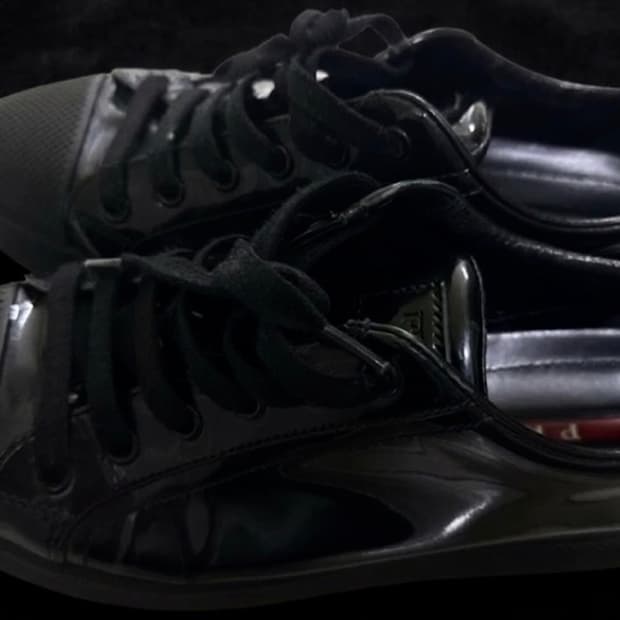 프라다스포츠 블랙 단화 슈즈 245