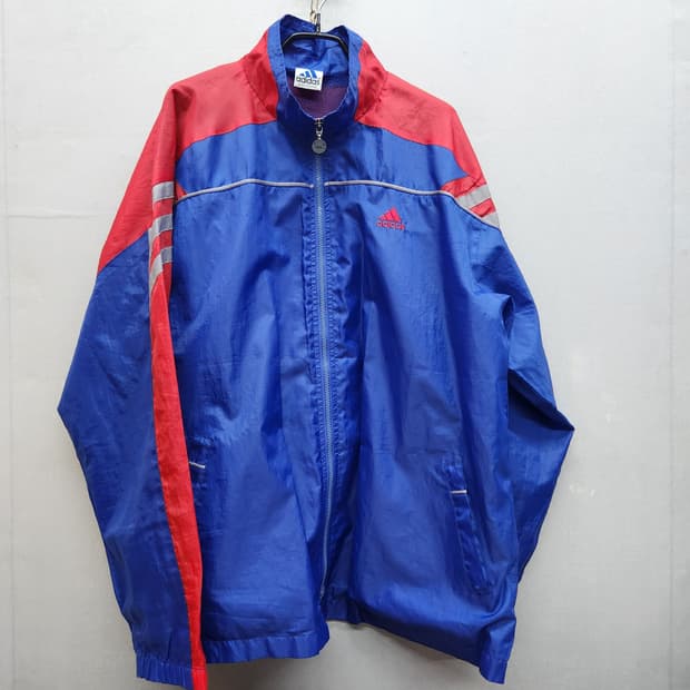 올드스쿨 아디다스 배색 바람막이 2XL