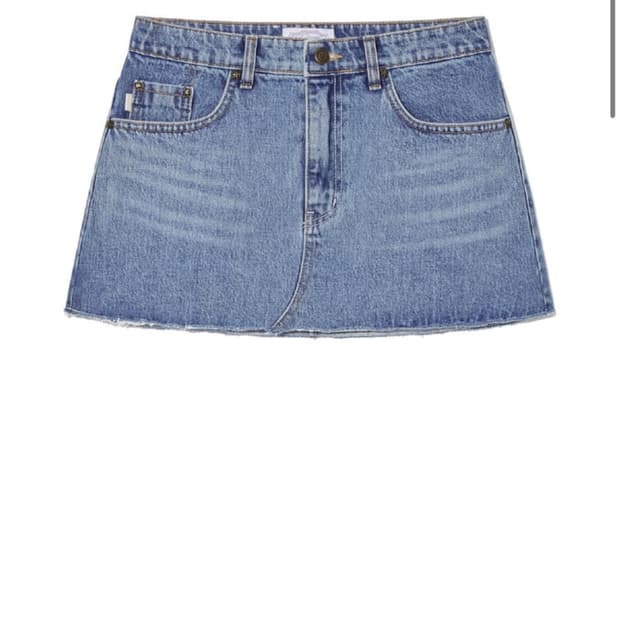 글로니 데님 미니 스커트