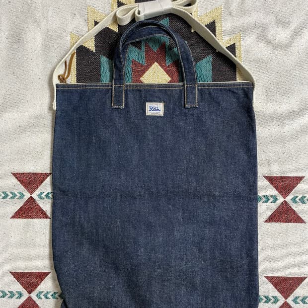 RRL 데님 투웨이 토트백