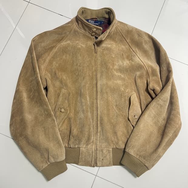 90s 폴로 랄프로렌 스웨이드 해링턴 자켓 XL