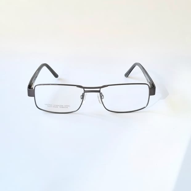 데드스탁 유럽 빈티지 메탈 사각 그레이 블랙 콤비 121