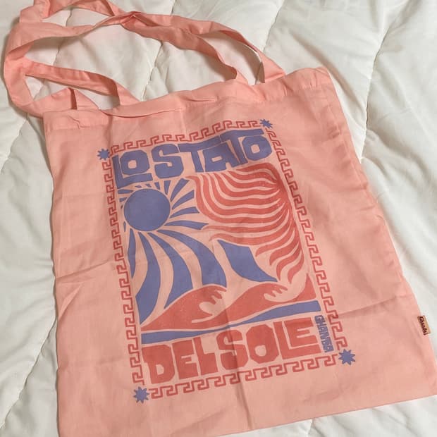 호주 Ghanda 피치 에코백 토트백