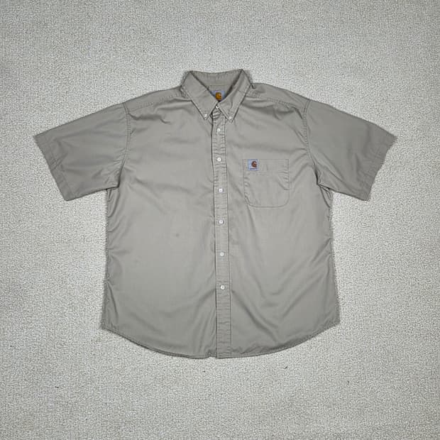 [칼하트] FR 포스 코튼 반팔 워크 셔츠 | S00062