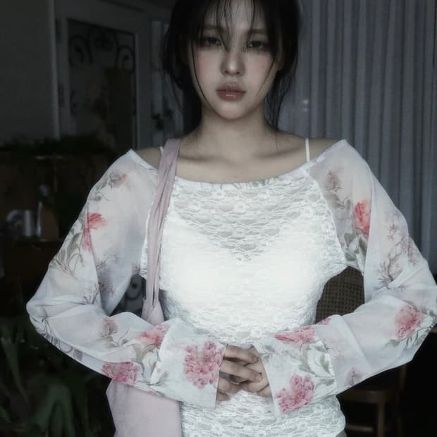 한땀한땀 제가화첩 심사정 보트넥 s 양도합니다 옷 시스루 여름