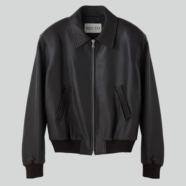 렉토 24FWV 벤 슈렁큰 램스킨 레더 점퍼 가죽자켓 다 크브라운