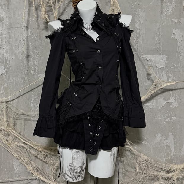 Acdc rag Eyelet Detail Shirt