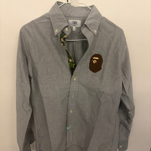 베이프 옥스포드 셔츠 s 사이즈