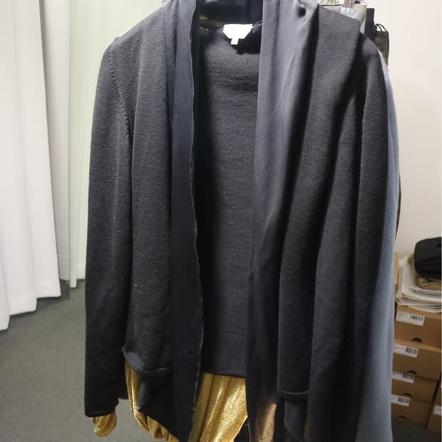 Max Mara open silk cardigan