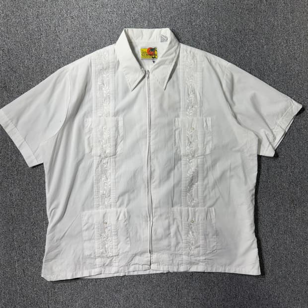 쿠바 셔츠 자켓 화이트 ( XXL/OLD-7652 )