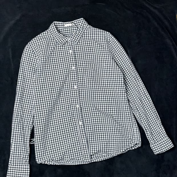 일본빈티지 GU 긴팔 체크 셔츠